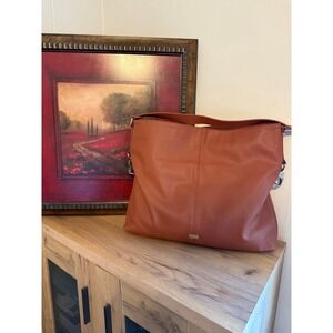 Jewell by Thirty-One Brown Leather Shoulder Bag | Jewell Thirty-One